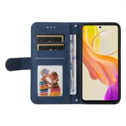 Lacné Kryty | Knižkové puzdro Skin Feel case modré – Vivo Y36 | Lacné Kryty