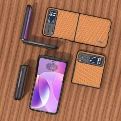 Kryt Abeel Carbon Fiber hnedý – Motorola Razr 40 | Lacné Kryty Lacné Kryty | Kryt Abeel Carbon Fiber hnedý – Motorola Razr 40 | Lacné Kryty