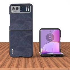 Kryt Abeel Cowhide Case modrý – Motorola Razr 40 | Lacné Kryty Lacné Kryty | Kryt Abeel Cowhide Case modrý – Motorola Razr 40 | Lacné Kryty