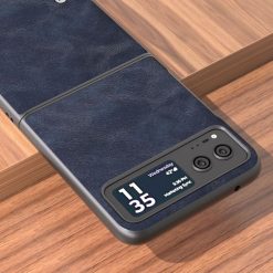 Kryt Abeel Cowhide Case modrý – Motorola Razr 40 | Lacné Kryty Lacné Kryty | Kryt Abeel Cowhide Case modrý – Motorola Razr 40 | Lacné Kryty