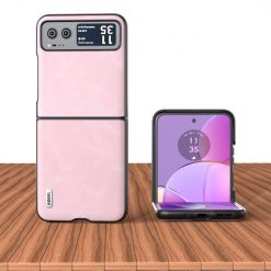 Kryt Abeel Cowhide Case ružový – Motorola Razr 40 | Lacné Kryty Lacné Kryty | Kryt Abeel Cowhide Case ružový – Motorola Razr 40 | Lacné Kryty