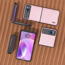 Kryt Abeel Cowhide Case ružový – Motorola Razr 40 | Lacné Kryty Lacné Kryty | Kryt Abeel Cowhide Case ružový – Motorola Razr 40 | Lacné Kryty