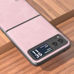 Kryt Abeel Cowhide Case ružový – Motorola Razr 40 | Lacné Kryty Lacné Kryty | Kryt Abeel Cowhide Case ružový – Motorola Razr 40 | Lacné Kryty