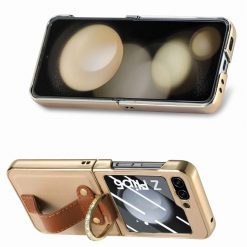 Kryt Bril case béžový s ochranou na vonkajší displej – Samsung Galaxy Z Flip 5 | Lacné Kryty Lacné Kryty | Kryt Bril case béžový s ochranou na vonkajší displej – Samsung Galaxy Z Flip 5 | Lacné Kryty