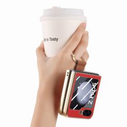 Kryt Bril case červený s ochranou na vonkajší displej – Samsung Galaxy Z Flip 5 | Lacné Kryty Lacné Kryty | Kryt Bril case červený s ochranou na vonkajší displej – Samsung Galaxy Z Flip 5 | Lacné Kryty