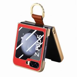 Kryt Bril case červený s ochranou na vonkajší displej – Samsung Galaxy Z Flip 5 | Lacné Kryty Lacné Kryty | Kryt Bril case červený s ochranou na vonkajší displej – Samsung Galaxy Z Flip 5 | Lacné Kryty