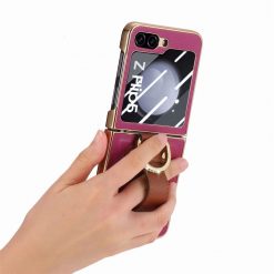 Kryt Bril case ružový s ochranou na vonkajší displej – Samsung Galaxy Z Flip 5 | Lacné Kryty Lacné Kryty | Kryt Bril case ružový s ochranou na vonkajší displej – Samsung Galaxy Z Flip 5 | Lacné Kryty