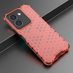Lacné Kryty | Odolný kryt Honeycomb Armor červený – Vivo Y36 | Lacné Kryty