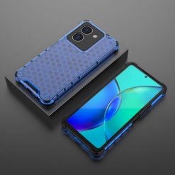 Lacné Kryty | Odolný kryt Honeycomb Armor modrý – Vivo Y36 | Lacné Kryty