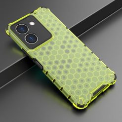 Lacné Kryty | Odolný kryt Honeycomb Armor zelený – Vivo Y36 | Lacné Kryty