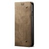 Lacné Kryty | Peňaženkové puzdro Denim Texture hnedé – Xiaomi Poco F5 | Lacné Kryty