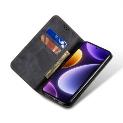 Peňaženkové puzdro Denim Texture čierne – Xiaomi Poco F5 | Lacné Kryty Lacné Kryty | Peňaženkové puzdro Denim Texture čierne – Xiaomi Poco F5 | Lacné Kryty