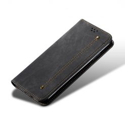 Peňaženkové puzdro Denim Texture čierne – Xiaomi Poco F5 | Lacné Kryty Lacné Kryty | Peňaženkové puzdro Denim Texture čierne – Xiaomi Poco F5 | Lacné Kryty