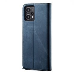 Lacné Kryty | Peňaženkové puzdro Denim Texture modré – Xiaomi Poco F5 | Lacné Kryty