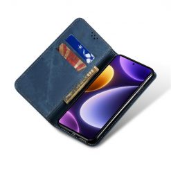 Lacné Kryty | Peňaženkové puzdro Denim Texture modré – Xiaomi Poco F5 | Lacné Kryty