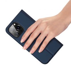 Lacné Kryty | Peňaženkové puzdro Dux Ducis Skin Pro modré – Apple iPhone 15 Pro | Lacné Kryty