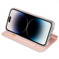 Lacné Kryty | Peňaženkové puzdro Dux Ducis Skin Pro ružové – Apple iPhone 15 Pro | Lacné Kryty