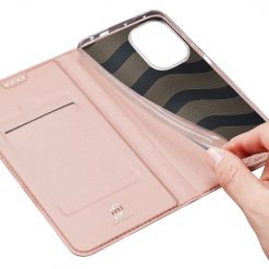 Lacné Kryty | Peňaženkové puzdro Dux Ducis Skin Pro ružové – Xiaomi Poco F5 | Lacné Kryty