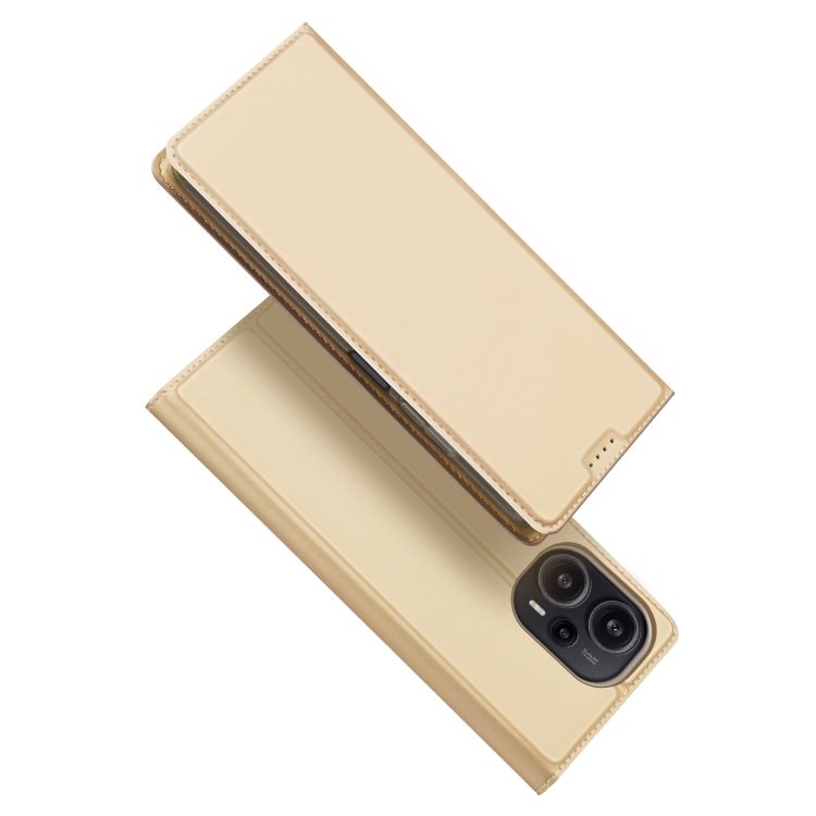 E-shop Peňaženkové puzdro Dux Ducis Skin Pro zlaté – Xiaomi Poco F5