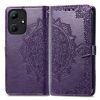 Lacné Kryty | Peňaženkové puzdro Embossing Pattern Mandala Flower sivé – Infinix Hot 30i | Lacné Kryty