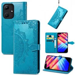 Peňaženkové puzdro Embossing Pattern Mandala Flower modré – Infinix Hot 30i | Lacné Kryty Lacné Kryty | Peňaženkové puzdro Embossing Pattern Mandala Flower modré – Infinix Hot 30i | Lacné Kryty