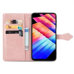 Lacné Kryty | Peňaženkové puzdro Embossing Pattern Mandala Flower ružové – Infinix Hot 30i | Lacné Kryty