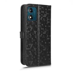 Peňaženkové puzdro Honeycomb Dot Texture Case čierne – Motorola Moto E13 | Lacné Kryty Lacné Kryty | Peňaženkové puzdro Honeycomb Dot Texture Case čierne – Motorola Moto E13 | Lacné Kryty