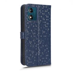Peňaženkové puzdro Honeycomb Dot Texture Case modré – Motorola Moto E13 | Lacné Kryty Lacné Kryty | Peňaženkové puzdro Honeycomb Dot Texture Case modré – Motorola Moto E13 | Lacné Kryty