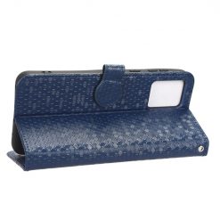 Peňaženkové puzdro Honeycomb Dot Texture Case modré – Motorola Moto E13 | Lacné Kryty Lacné Kryty | Peňaženkové puzdro Honeycomb Dot Texture Case modré – Motorola Moto E13 | Lacné Kryty