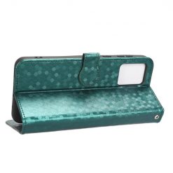 Peňaženkové puzdro Honeycomb Dot Texture Case zelené – Motorola Moto E13 | Lacné Kryty Lacné Kryty | Peňaženkové puzdro Honeycomb Dot Texture Case zelené – Motorola Moto E13 | Lacné Kryty