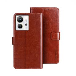 Lacné Kryty | Peňaženkové puzdro Idewei Grand case hnedé – Infinix Zero Ultra | Lacné Kryty