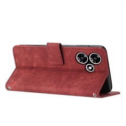 Lacné Kryty | Peňaženkové puzdro Lanyard case červené – Infinix Hot 30 | Lacné Kryty