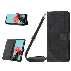 Lacné Kryty | Peňaženkové puzdro Lanyard case čierne – Infinix Hot 30 | Lacné Kryty