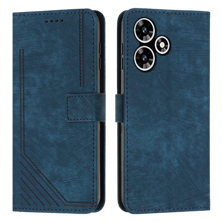 Peňaženkové puzdro Lanyard case modré – Infinix Hot 30