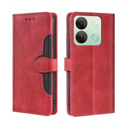 Lacné Kryty | Peňaženkové puzdro Ornate case červené – Infinix Smart 7 HD | Lacné Kryty