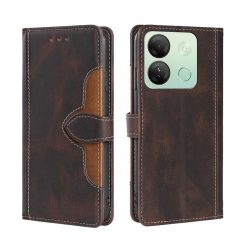 Lacné Kryty | Peňaženkové puzdro Ornate case hnedé – Infinix Smart 7 HD | Lacné Kryty