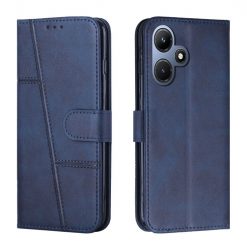 Lacné Kryty | Peňaženkové puzdro Quilted case modré – Infinix Hot 30i | Lacné Kryty