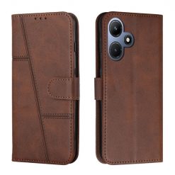 Lacné Kryty | Peňaženkové puzdro Quilted case hnedé – Infinix Hot 30i | Lacné Kryty