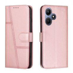 Lacné Kryty | Peňaženkové puzdro Quilted case ružové – Infinix Hot 30i | Lacné Kryty