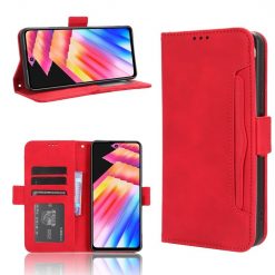 Lacné Kryty | Peňaženkové puzdro Slots case červené – Infinix Hot 30i | Lacné Kryty
