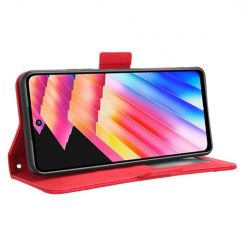 Lacné Kryty | Peňaženkové puzdro Slots case červené – Infinix Hot 30i | Lacné Kryty