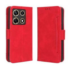 Lacné Kryty | Peňaženkové puzdro Slots case červené – Infinix Note 30 Pro | Lacné Kryty