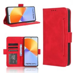 Lacné Kryty | Peňaženkové puzdro Slots case červené – Infinix Note 30 Pro | Lacné Kryty