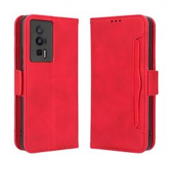 Lacné Kryty | Peňaženkové puzdro Slots case červené – Xiaomi Poco F5 Pro | Lacné Kryty