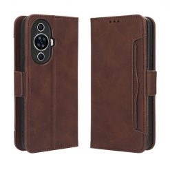 Lacné Kryty | Peňaženkové puzdro Slots case hnedé – Huawei Nova 11 | Lacné Kryty