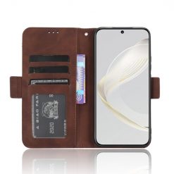 Lacné Kryty | Peňaženkové puzdro Slots case hnedé – Huawei Nova 11 | Lacné Kryty