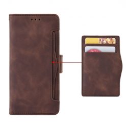 Lacné Kryty | Peňaženkové puzdro Slots case hnedé – Infinix Hot 30i | Lacné Kryty