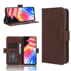 Lacné Kryty | Peňaženkové puzdro Slots case hnedé – Infinix Hot 30i | Lacné Kryty