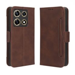 Lacné Kryty | Peňaženkové puzdro Slots case hnedé – Infinix Note 30 Pro | Lacné Kryty