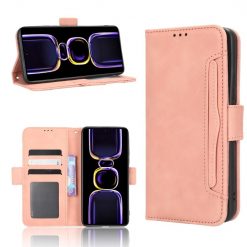 Lacné Kryty | Peňaženkové puzdro Slots case ružové – Xiaomi Poco F5 Pro | Lacné Kryty